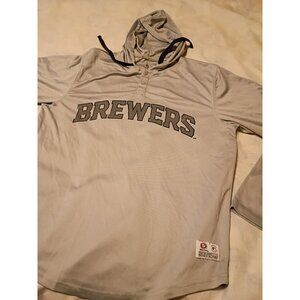 Milwaukee Brewer Hoodie Medium Lightweight Polyester Long Sleeve Pullover